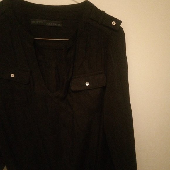 GORGEOUS Black Boho Blouse - Picture 1 of 5